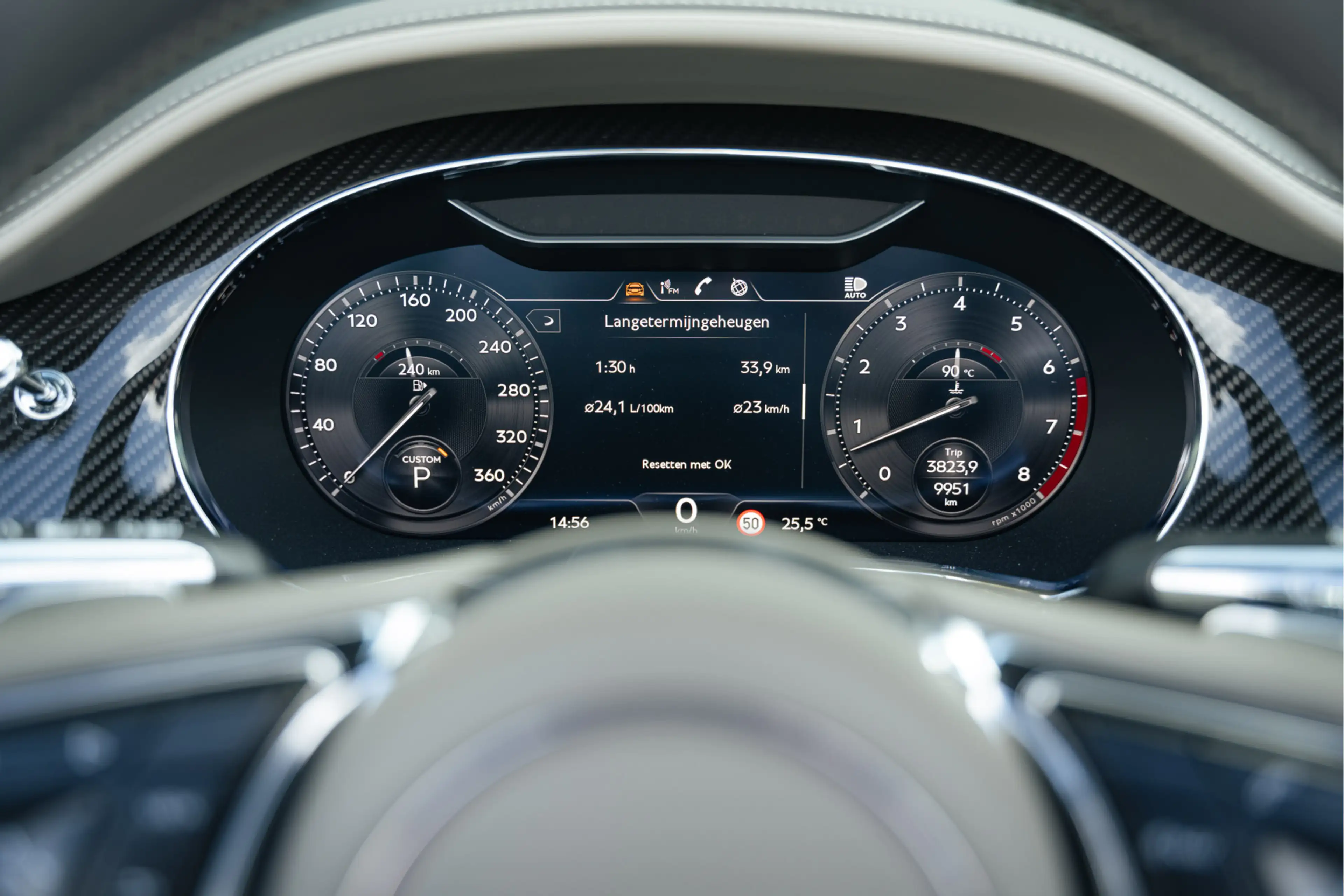 Bentley Continental GTC 6.0 W12 Speed Carbon, head-up, Soundsystem — photo 6