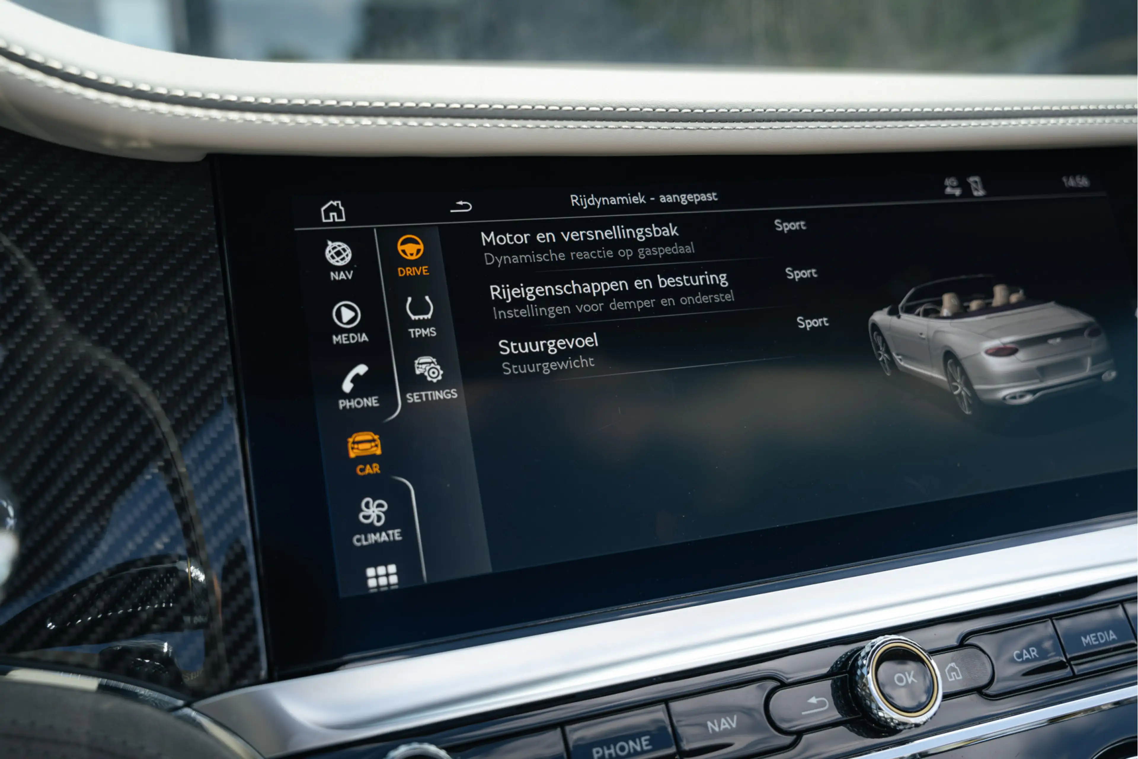 Bentley Continental GTC 6.0 W12 Speed Carbon, head-up, Soundsystem — photo 13