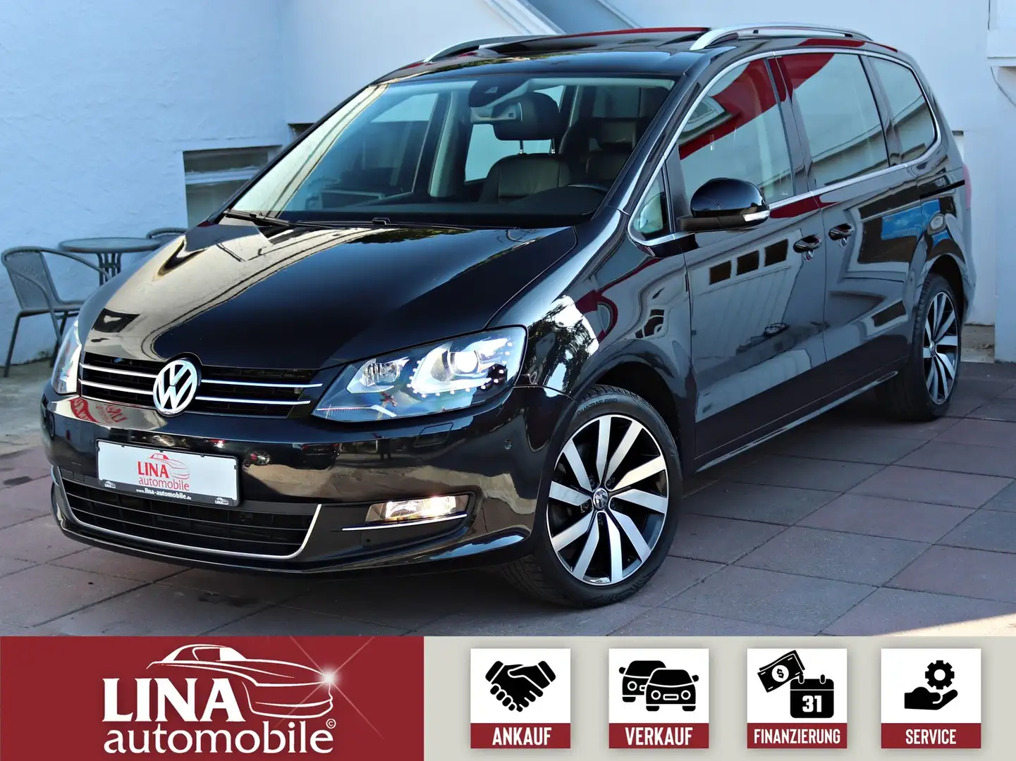 Volkswagen Sharan 2.0 TDI Highline 2.Hd*StandHz*PANO*Kamera Black - 1