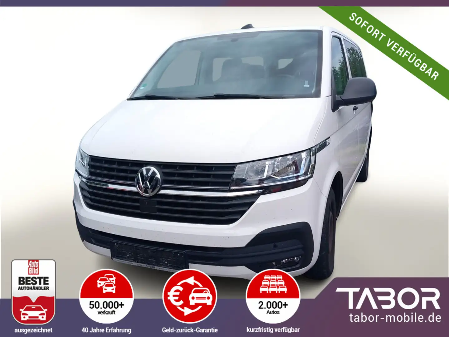 Volkswagen T6 Caravelle Caravelle TDI 150 8-S SHZ PDC Klimaaut .1 Weiß - 1