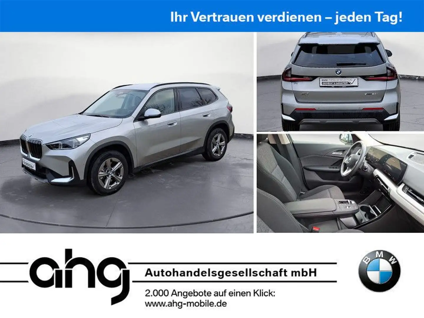 BMW X1 sDrive20i Steptronic AHK Komfortzugang LED Silber - 1