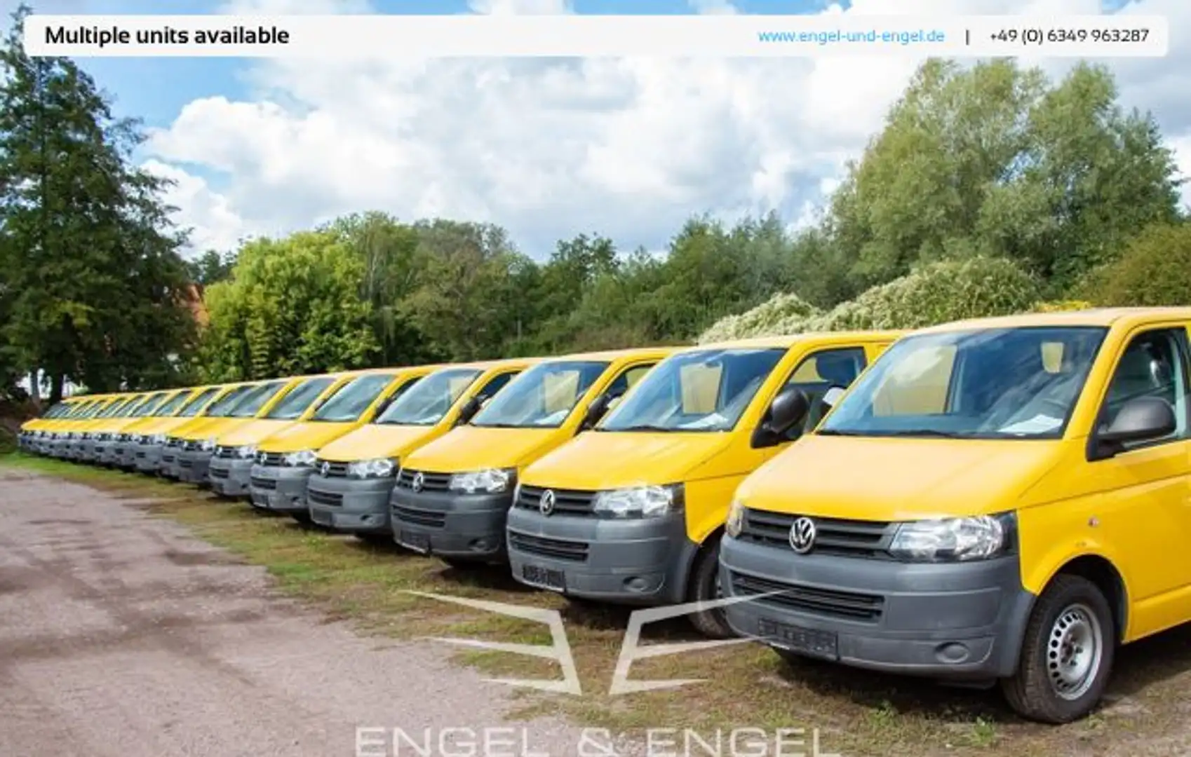 Volkswagen T5 Transporter 2.0 TDI EURO-5 Geel - 1