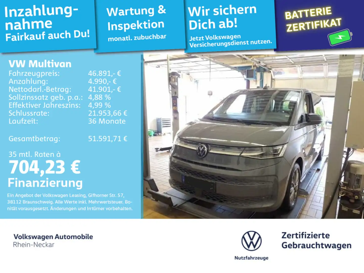 Volkswagen T7 Multivan 1.4 TSI eHybrid Energetic AHK Navi Matr Grau - 1