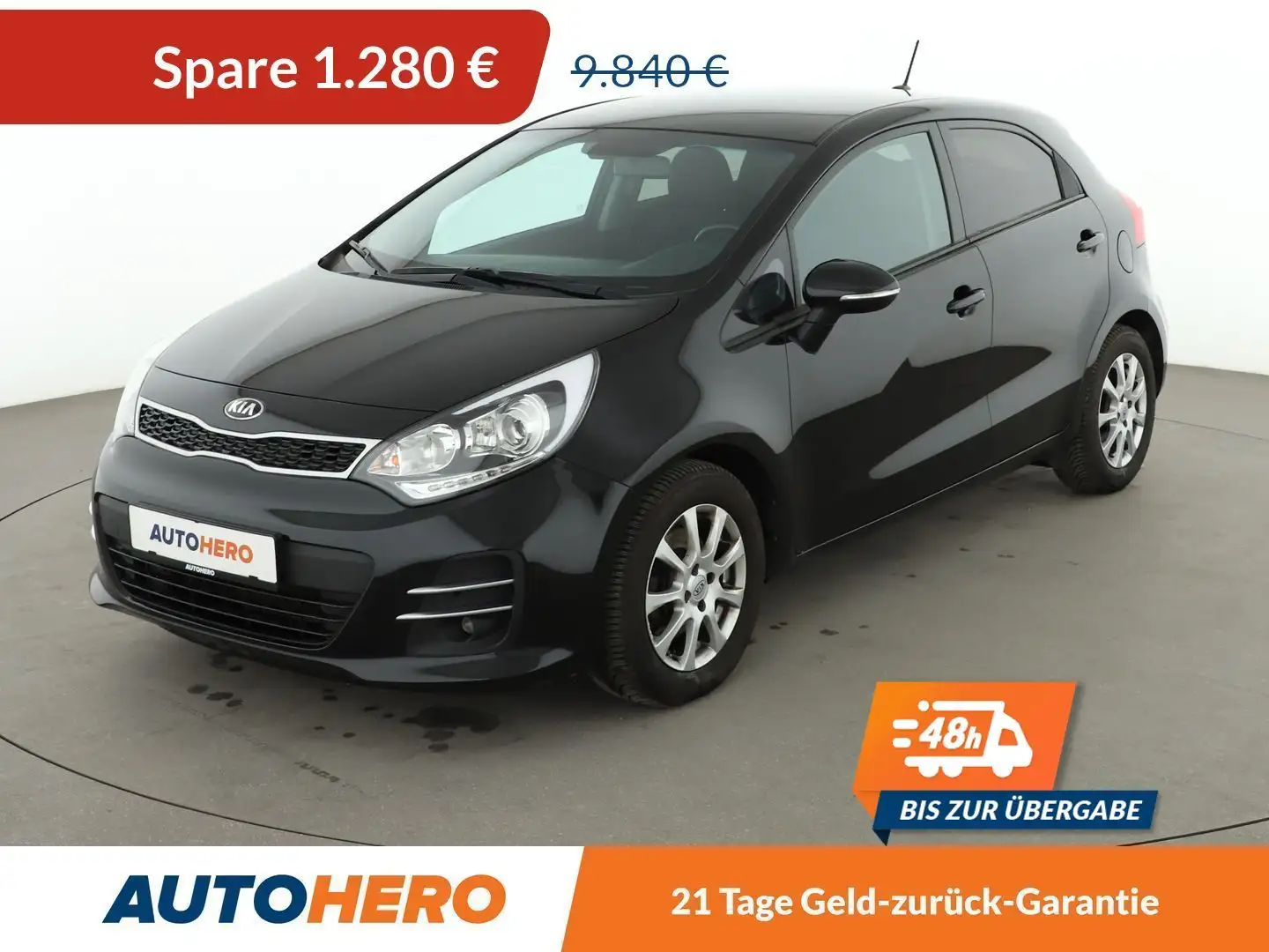 Kia Rio 1.1 CRDi Dream Team*NAVI*KLIMA*SHZ*GARANTIE Schwarz - 1