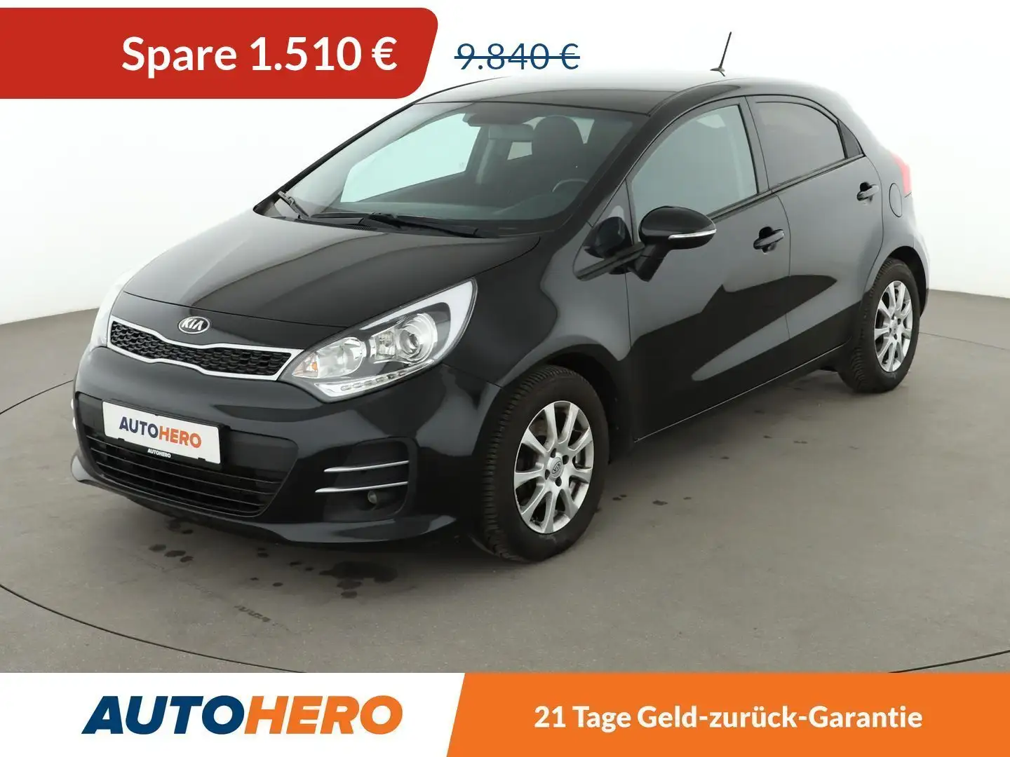 Kia Rio 1.1 CRDi Dream Team*NAVI*KLIMA*SHZ*GARANTIE Schwarz - 1