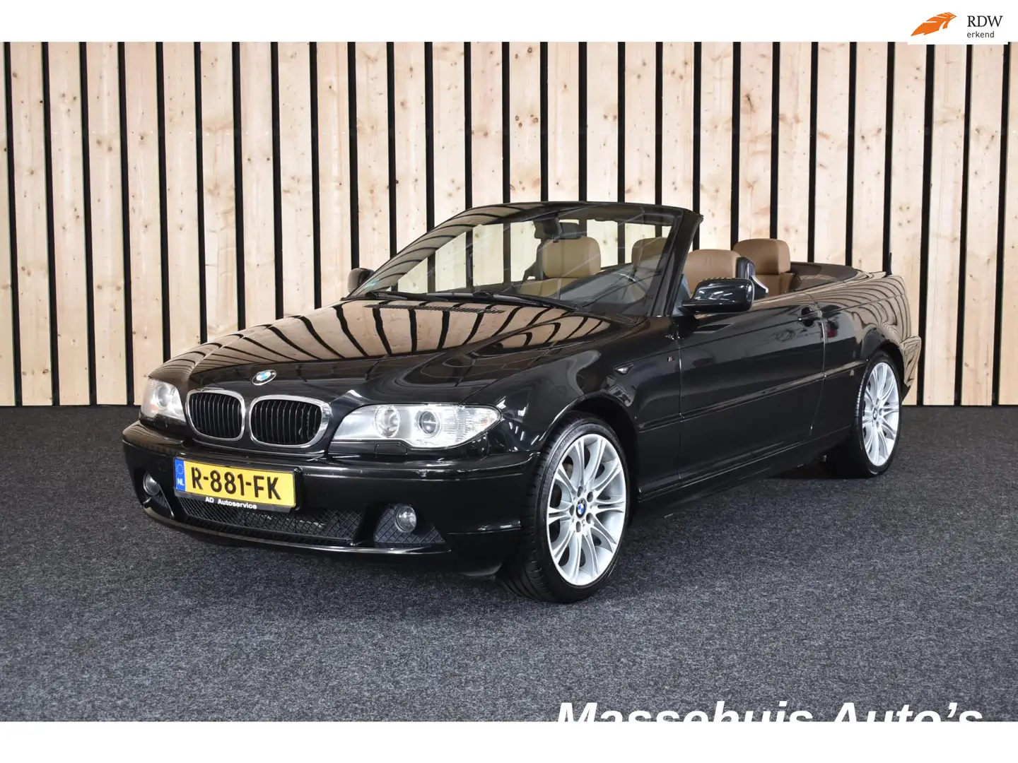 BMW 318 3-serie Cabrio 318Ci Leer Airco Cruise Xenon Elek. Zwart - 1