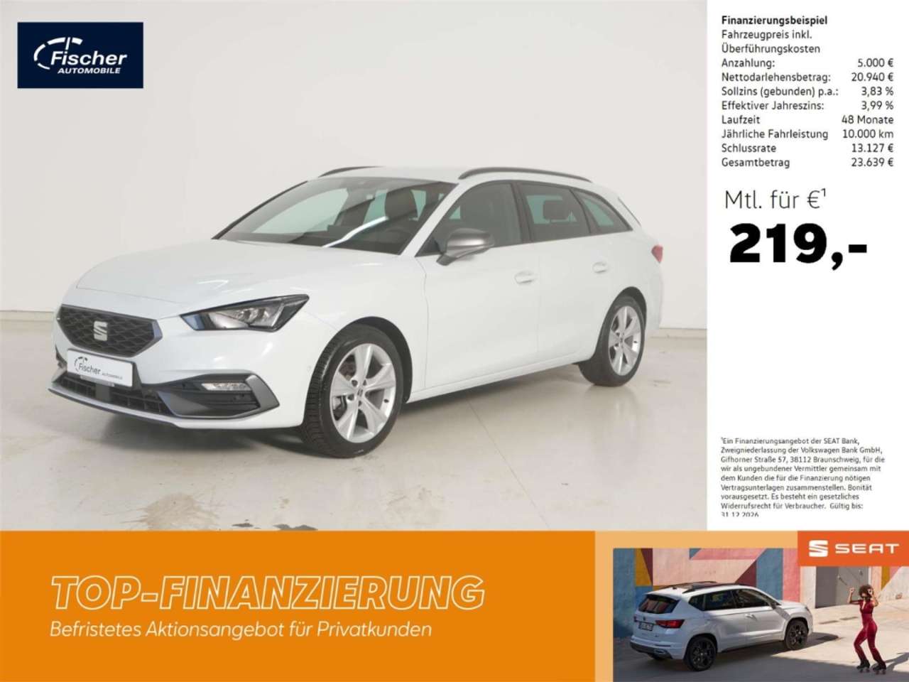 Seat Leon 2025 — Sportstourer 1.5 eTSI DSG FR NAV/ACC/KAMERA