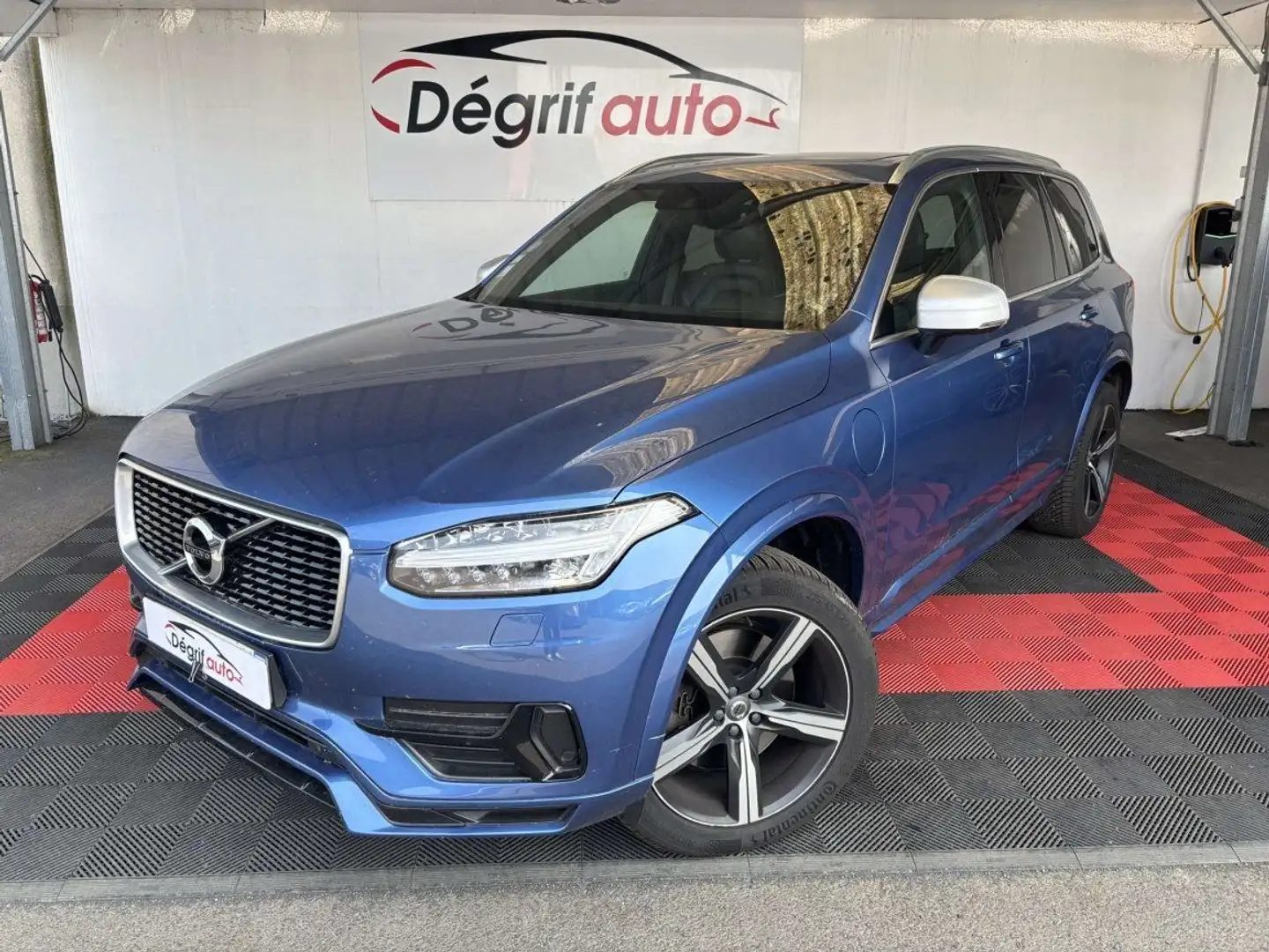Volvo XC90 T8 Twin Engine 320%2B87 ch Geartronic 7pl R-Design Bleu - 1