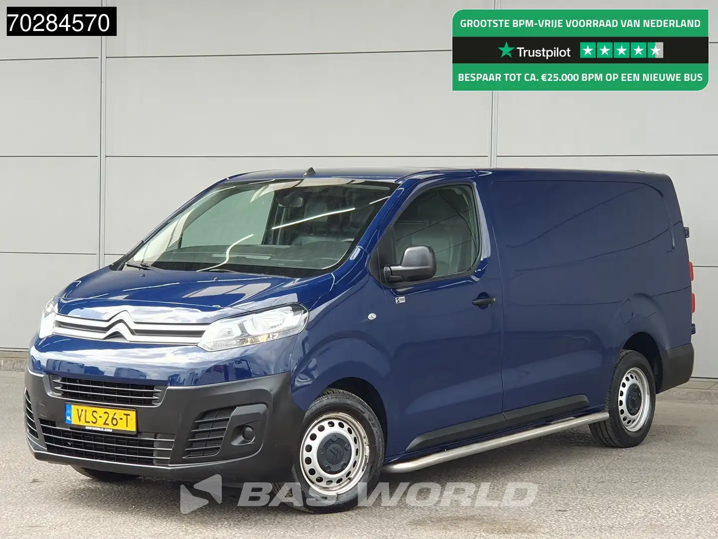 Citroen Jumpy 122PK Automaat L3H1 Airco Cruise Parkeersensoren E Blauw - 1