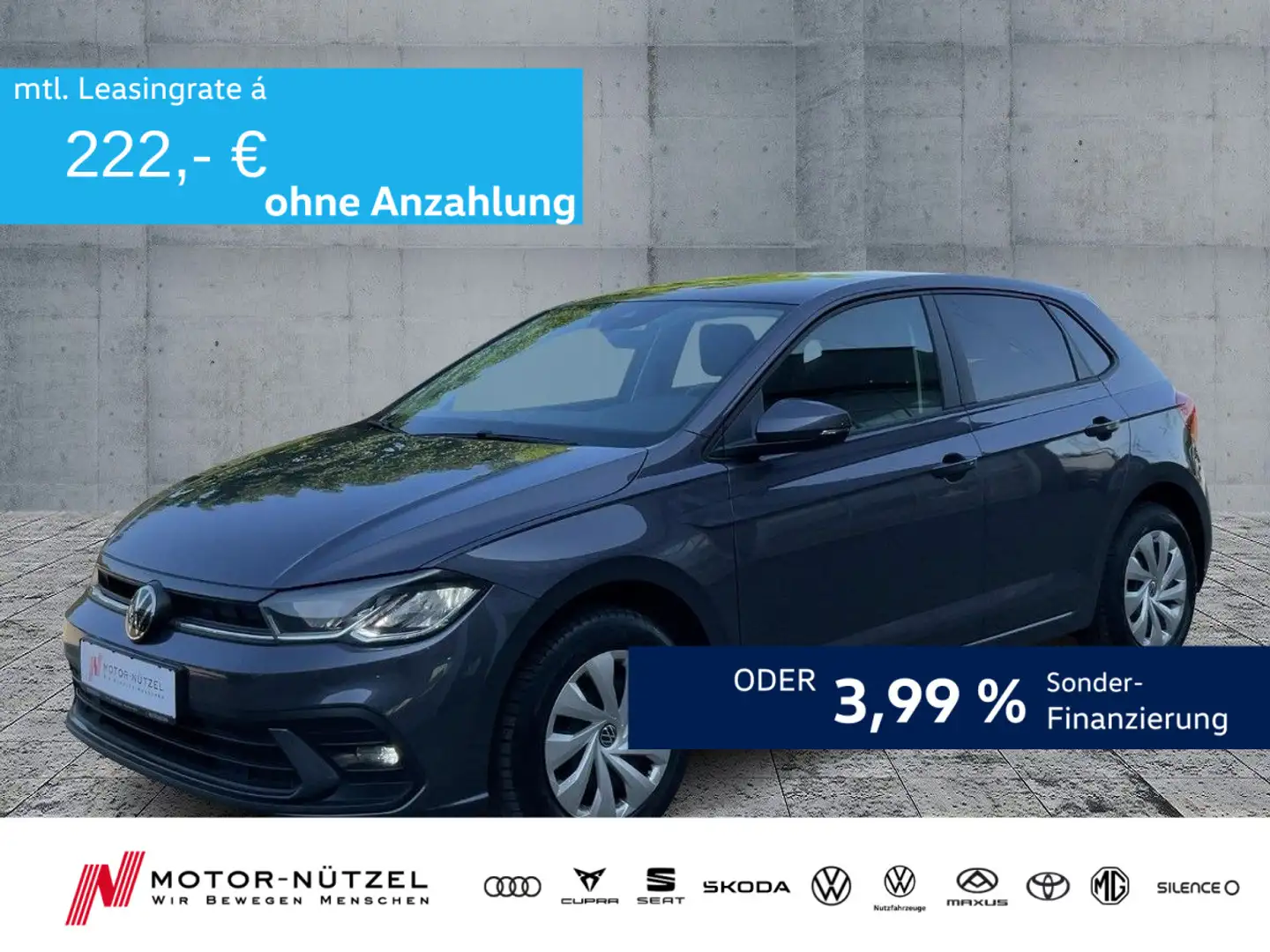 Volkswagen Polo 1.0 FRESH LED+NSW+DAB+BLUETOOTH+KLIMAANLAGE Gris - 1