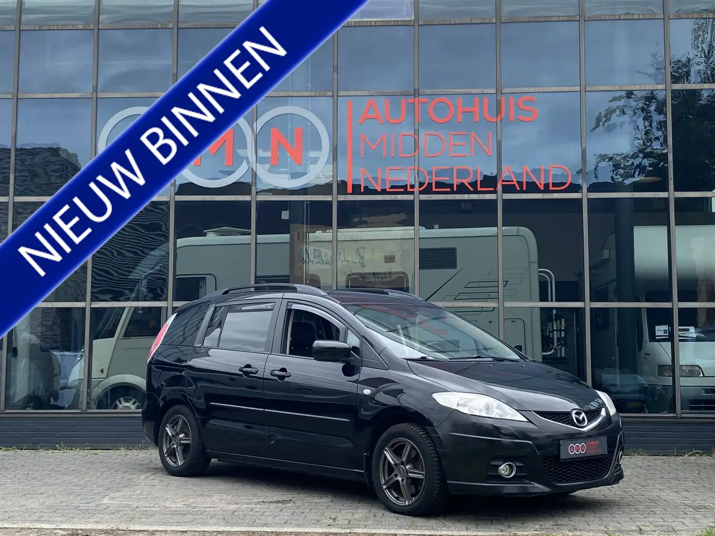 Mazda 5 1.8 Business Automaat airco elektrische ramen 7 pe Zwart - 1
