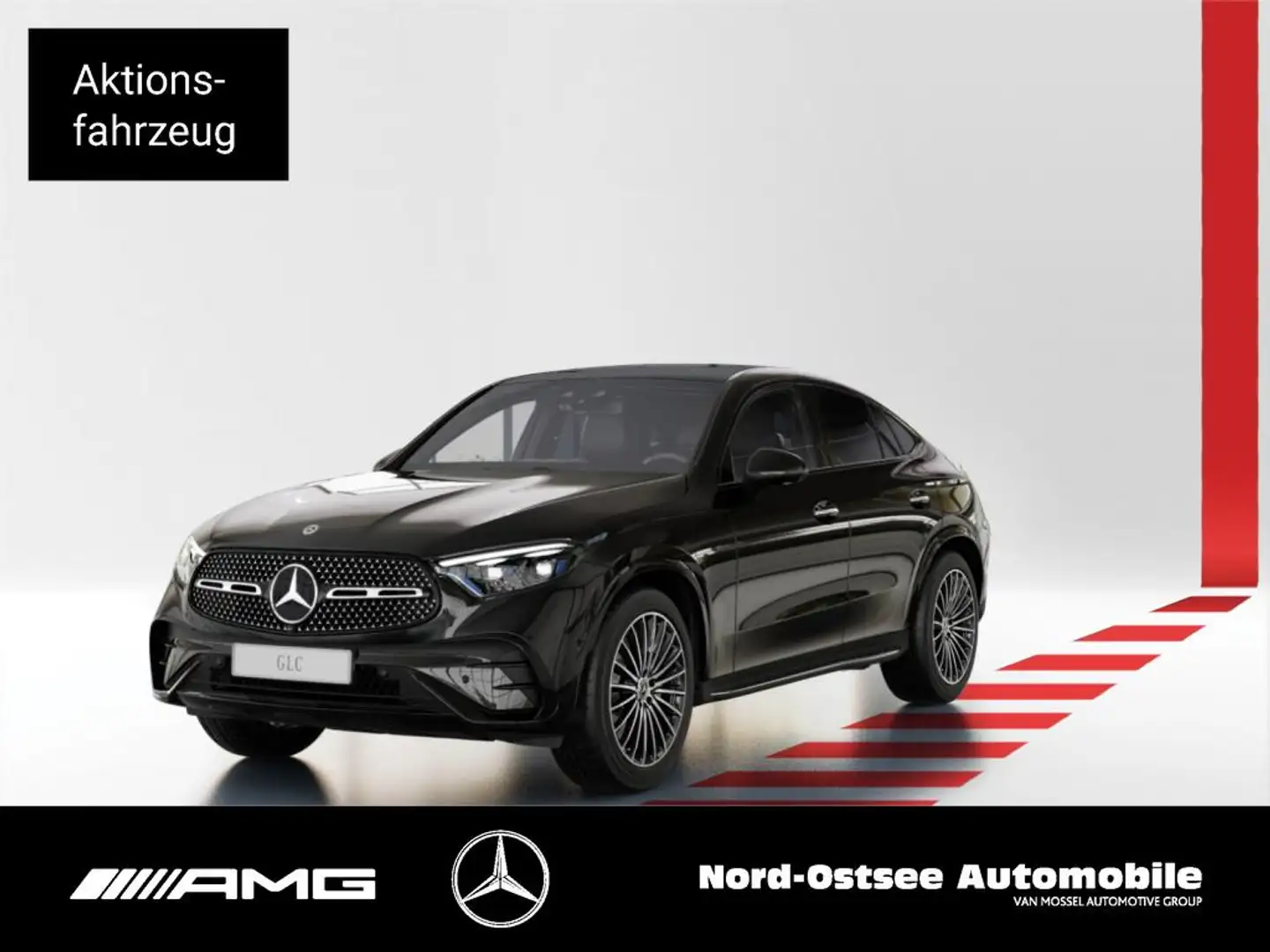 Mercedes-Benz GLC 300 4m Coupé AMG NIGHT PANO AHK DISTR BURMES Schwarz - 1