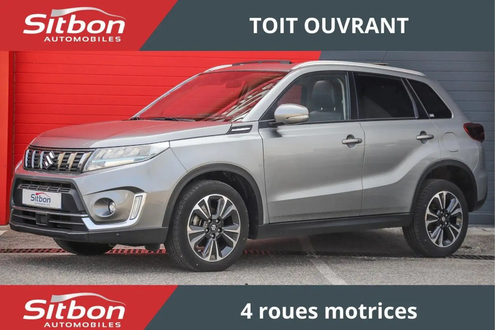 Suzuki Vitara 1.5 115 Dualjet Hybrid BVA AllGrip Style 4X4 TOIT  Gris - 1
