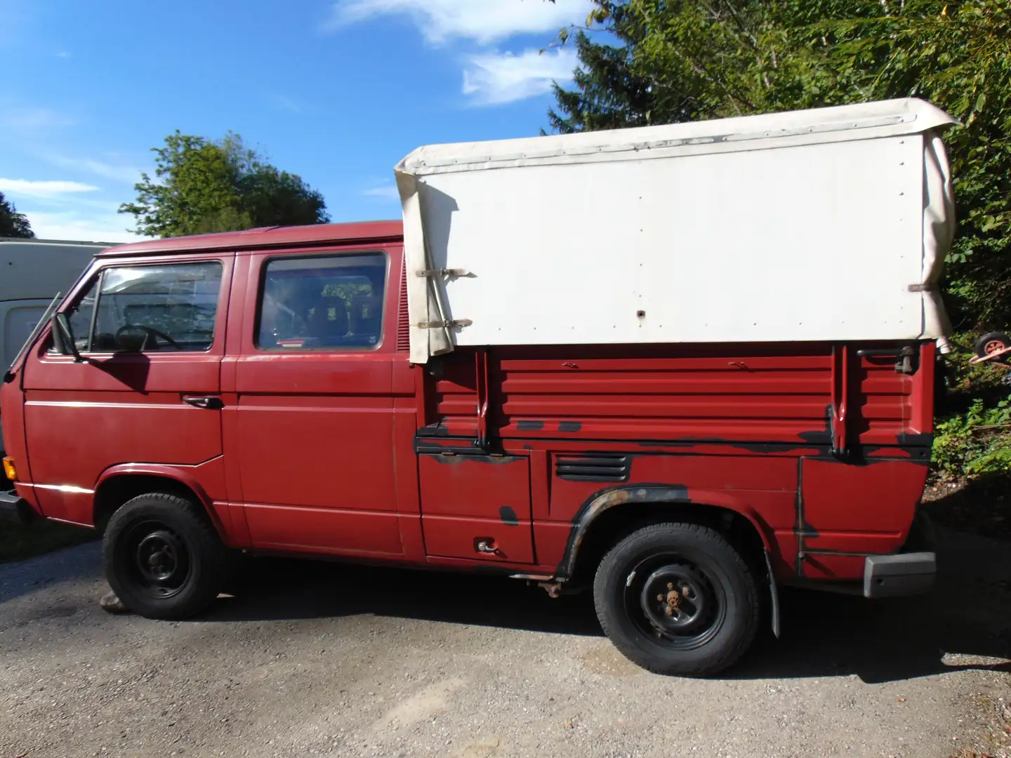 Volkswagen T3 245 Doppelkabine Rot - 1
