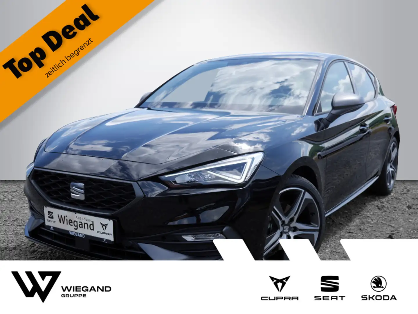 SEAT Leon FR 2.0 TDI Plus SHZ KAMERA NAVI LED ACC Schwarz - 1