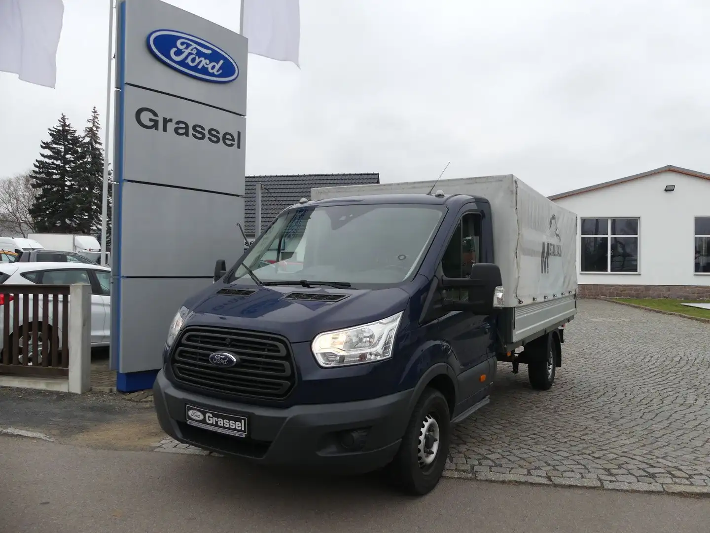Ford Transit Pritsche 350 L3 Einzelkabine Blauw - 1