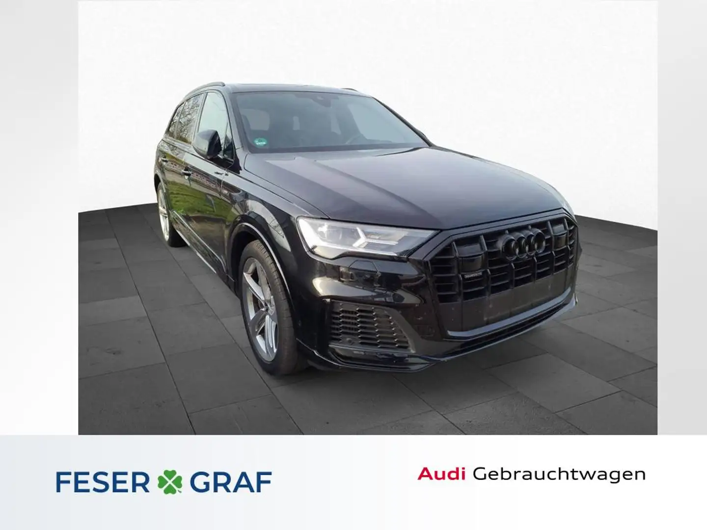 Audi Q7 55 TFSIe 2x S line /LED/ACC/HuD/Pano/B&O/AHK Schwarz - 1