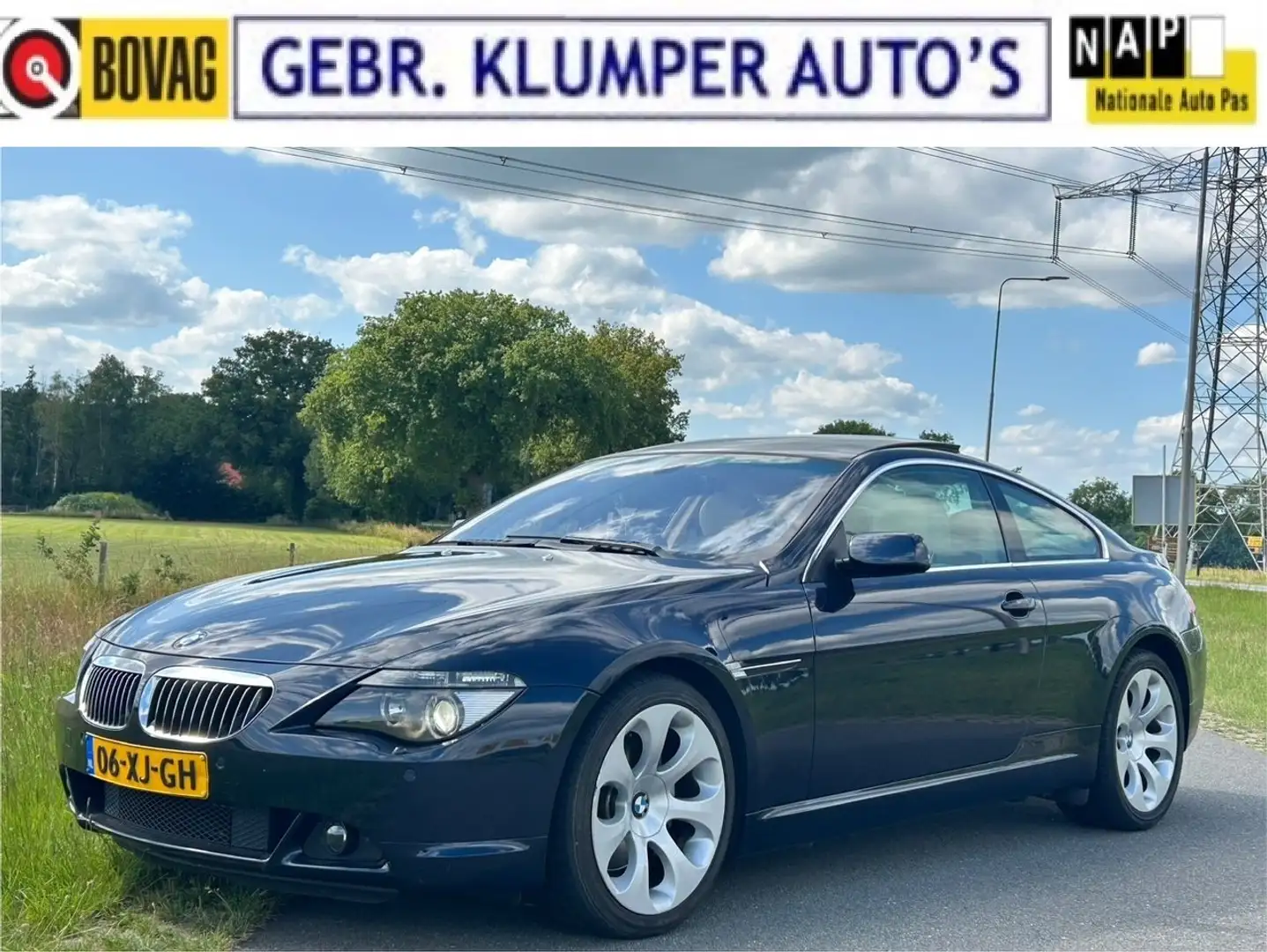 BMW 650 650i High Executive, NL-Auto, 1e Eig., Weinig km Blau - 1