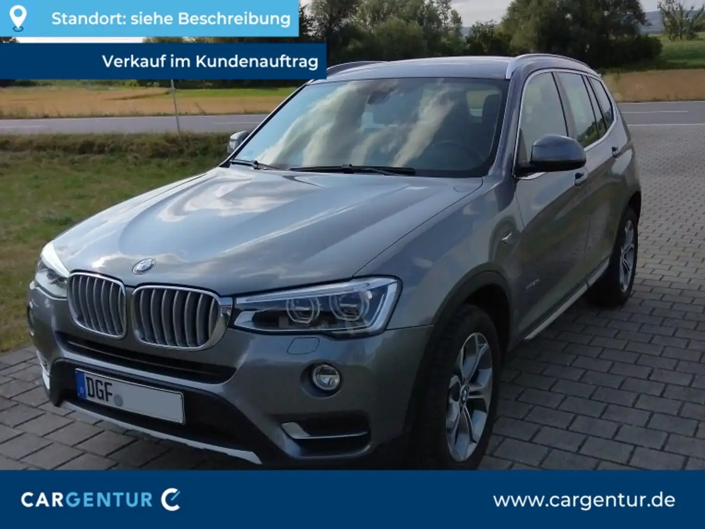 BMW X3 xDrive 20d AHK El.Heckkl. HuD LED Navi AUT Сірий - 1