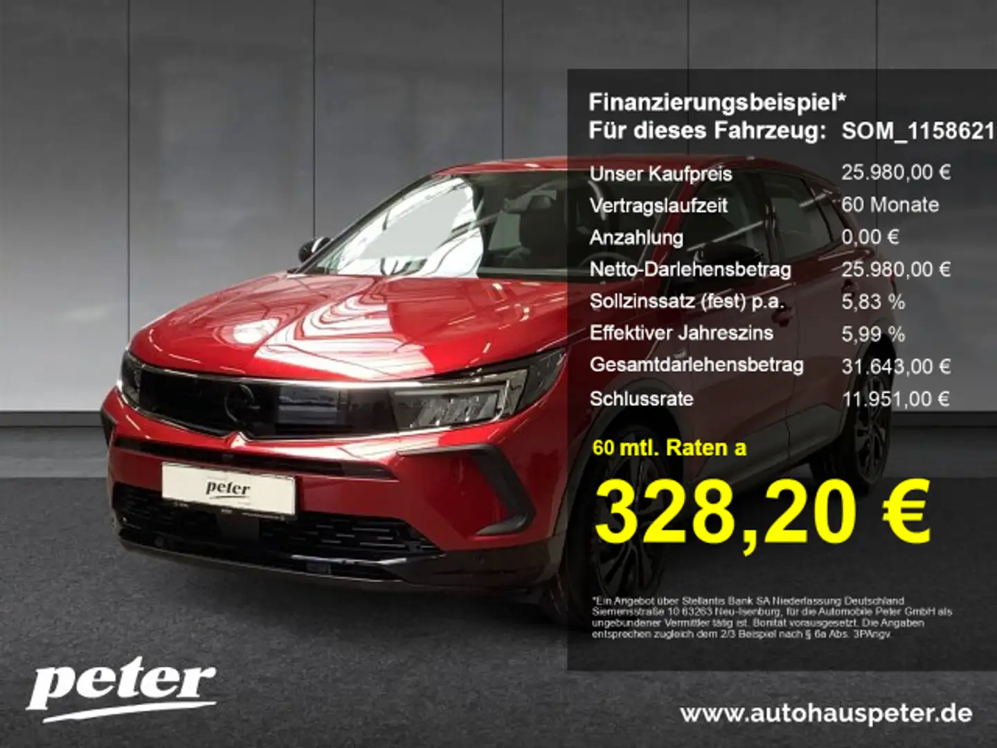 Opel Grandland Grandland 1.5 D GS Automatik Sitzheizung Rückfahrk Rouge - 1