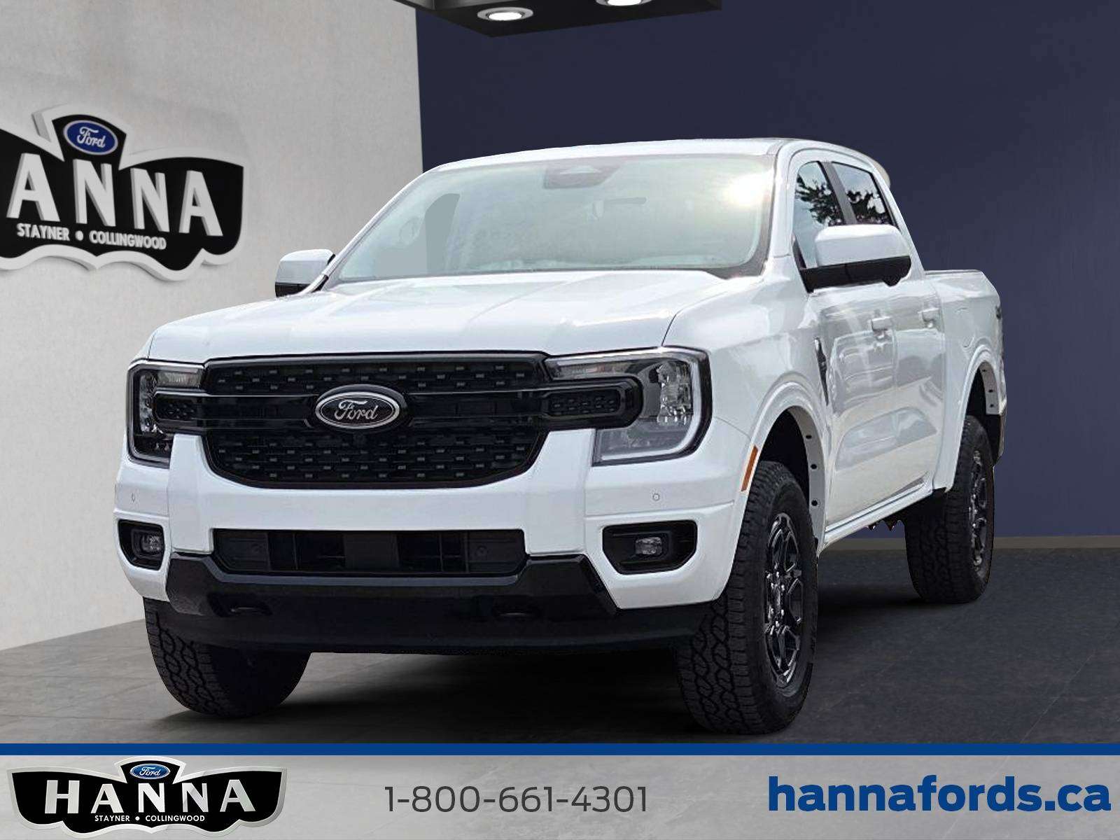 White 2026 Ford Ranger Pickup Truck Four-Wheel Drive Automatic