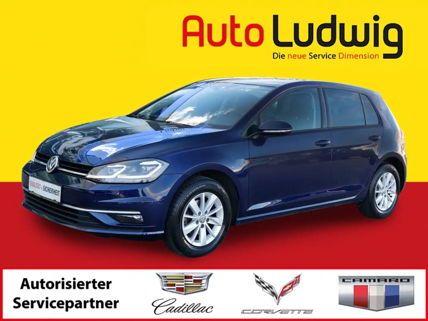 Volkswagen Golf R abbit 1,0 TSI DSG*VIRTUAL*NAVI*LED*PDC*SHZ*TEMP... Blau - 1