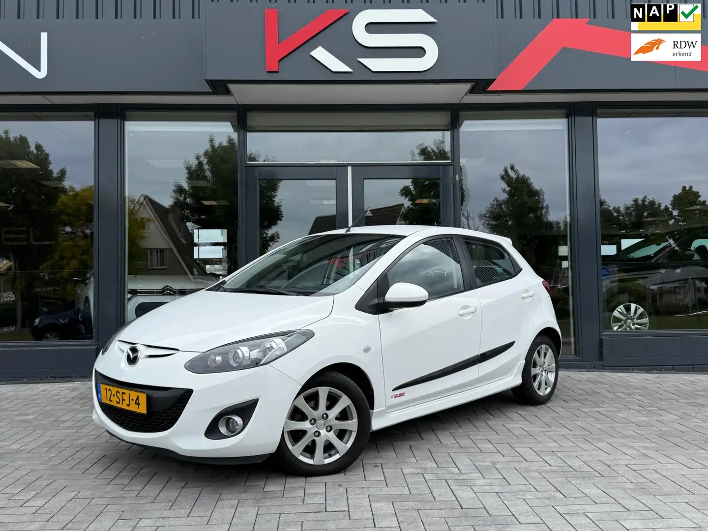 Mazda 2 1.3 BIFUEL GT-M Line Airco Benzine LPG G3 Nap Blanc - 1
