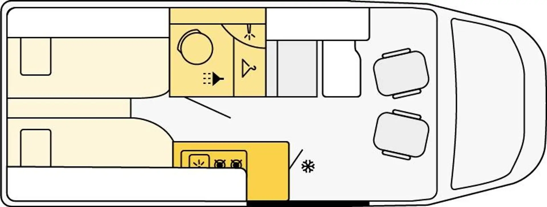 Etrusco Campervan Fiat 24 CV640SB | Komfort Paket Marki... Weiß - 2