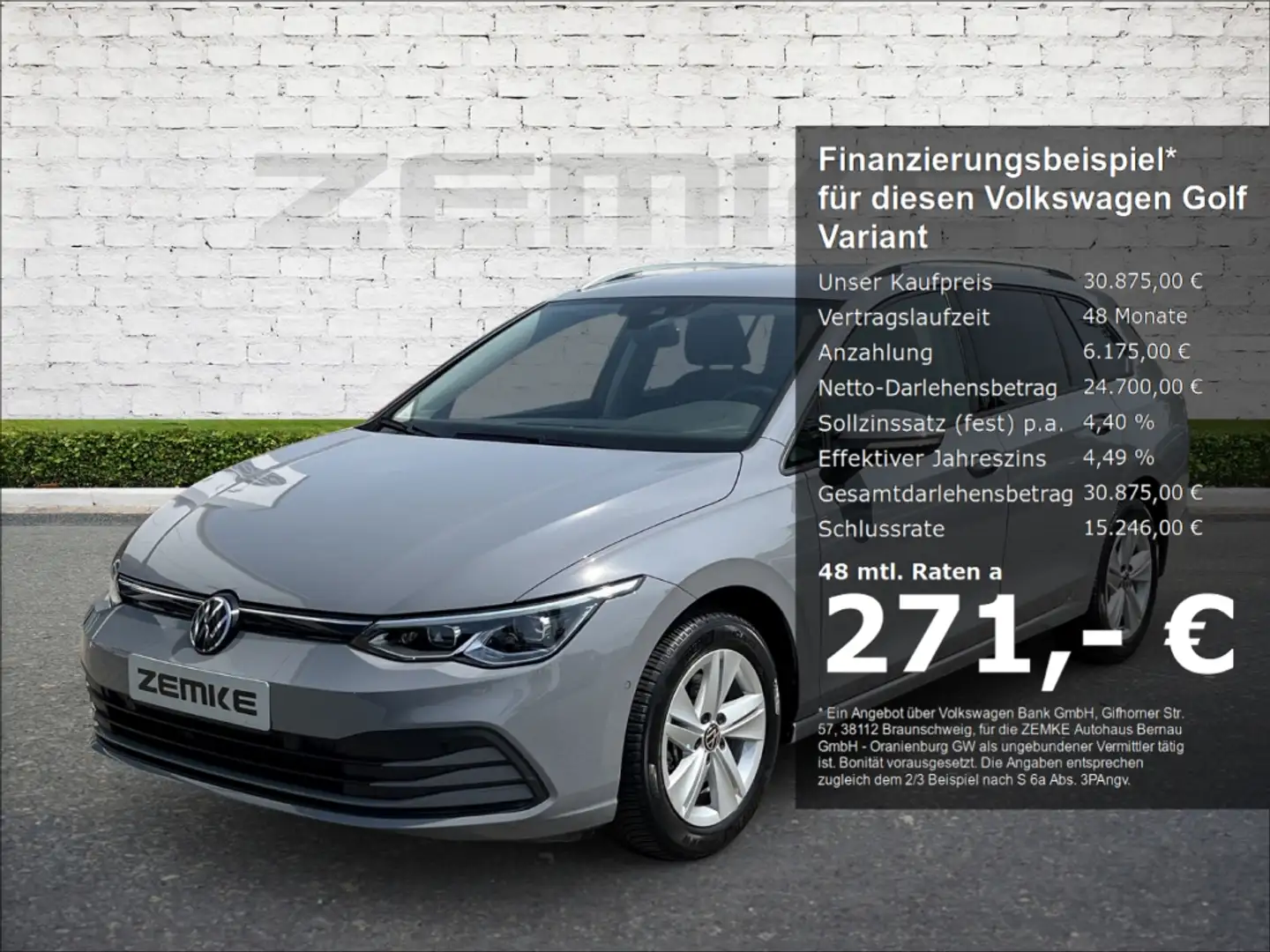 Volkswagen Golf Variant VIII 2.0 TDI DSG Life Navi Digitales Cockpit Memor Grijs - 1