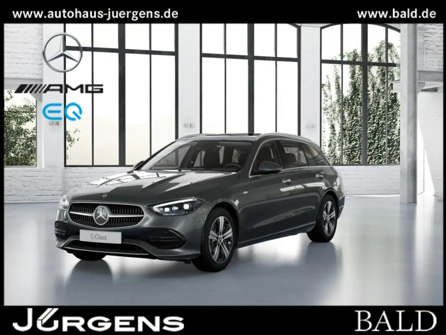 Mercedes-Benz C 300 e T Avantgarde/Pano/HUD/360/Mem/Distr/Burm Grau - 1