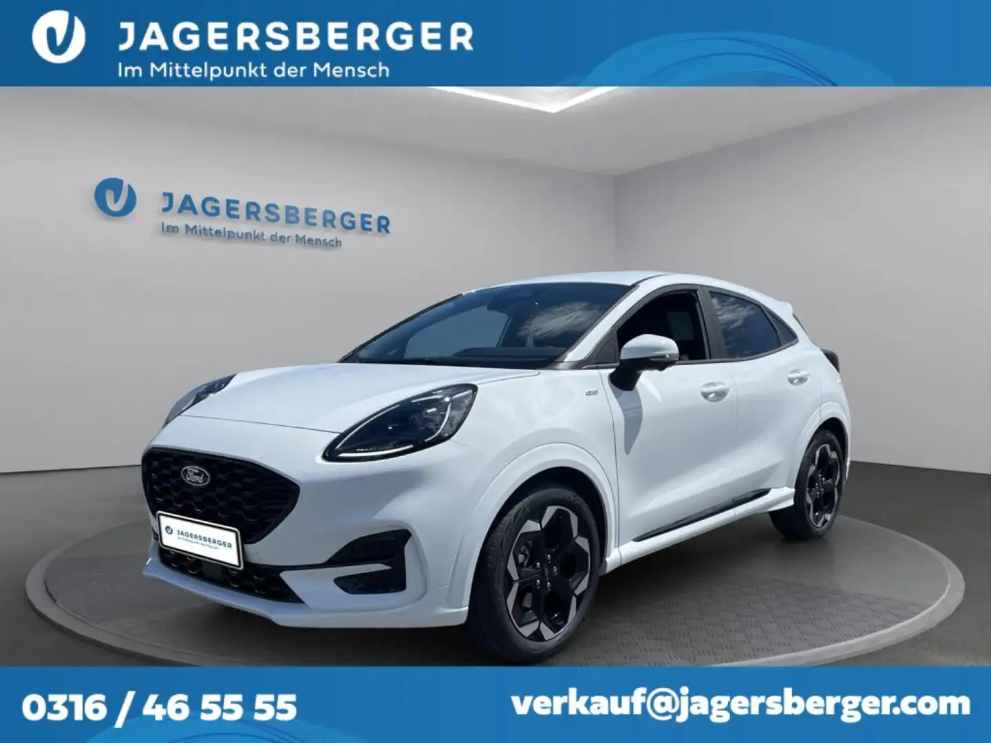 Ford Puma 1,0 EcoBoost Hybrid ST-Line X Weiß - 1