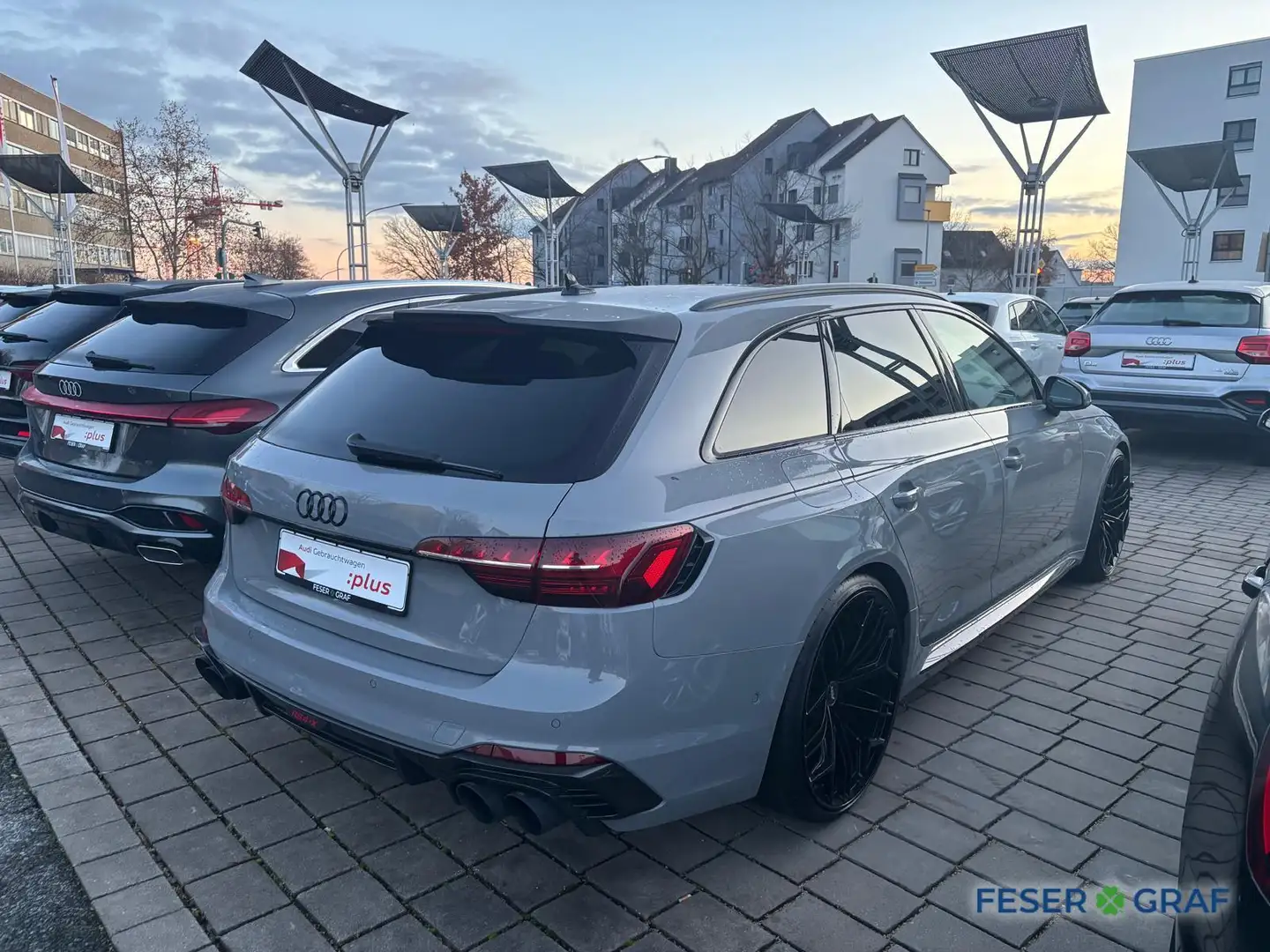 Audi RS4 Ava ABT -X limitiert tiptr. HUD+B&O+PANO Grijs - 2