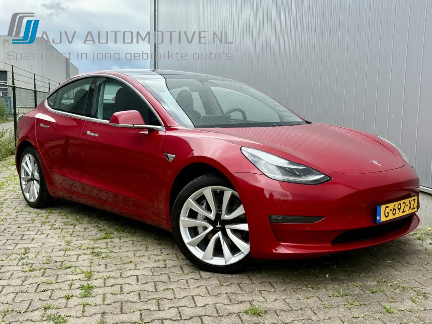Tesla Model 3 Long Range AWD 75kWh SOH89% Rood - 1