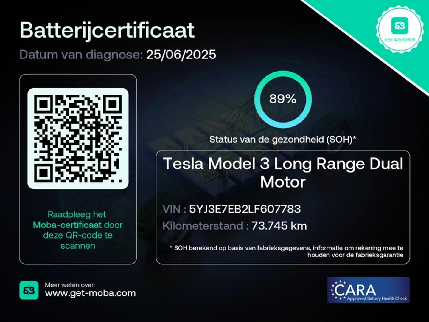 Tesla Model 3 Long Range AWD 75kWh SOH89% Rood - 2