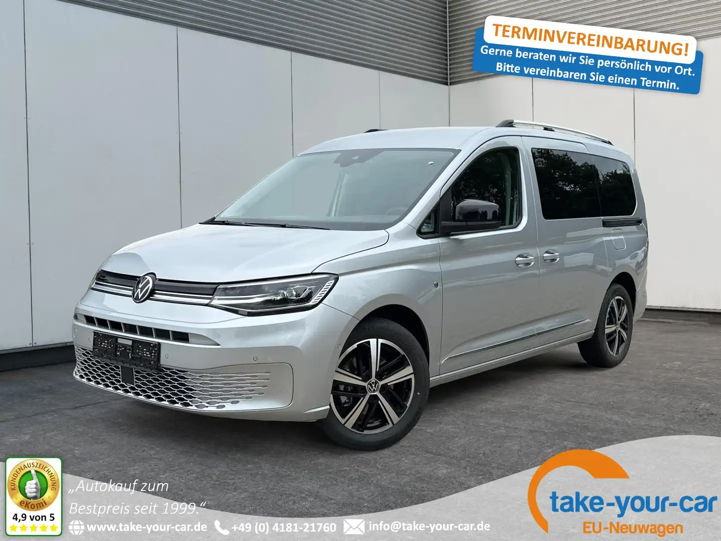 Volkswagen Caddy Maxi Style 7 SITZE+ KAMERA+PARK ASSIST+LED+SHZ+... Silver - 1