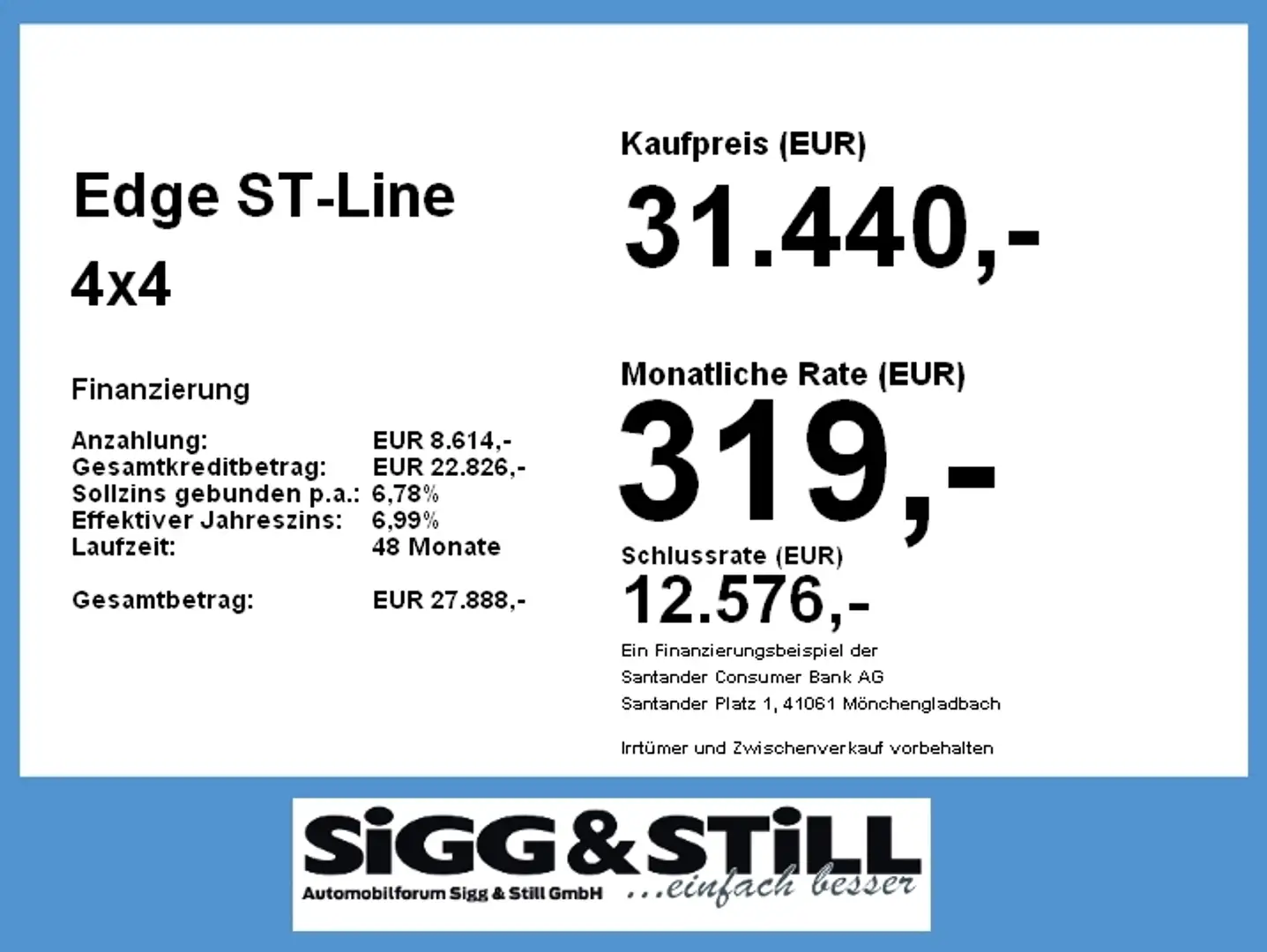 Ford Edge ST-Line 4x4 AHK*MATRIX-LED*ACC*LM20*SITZKLIMA Gris - 2