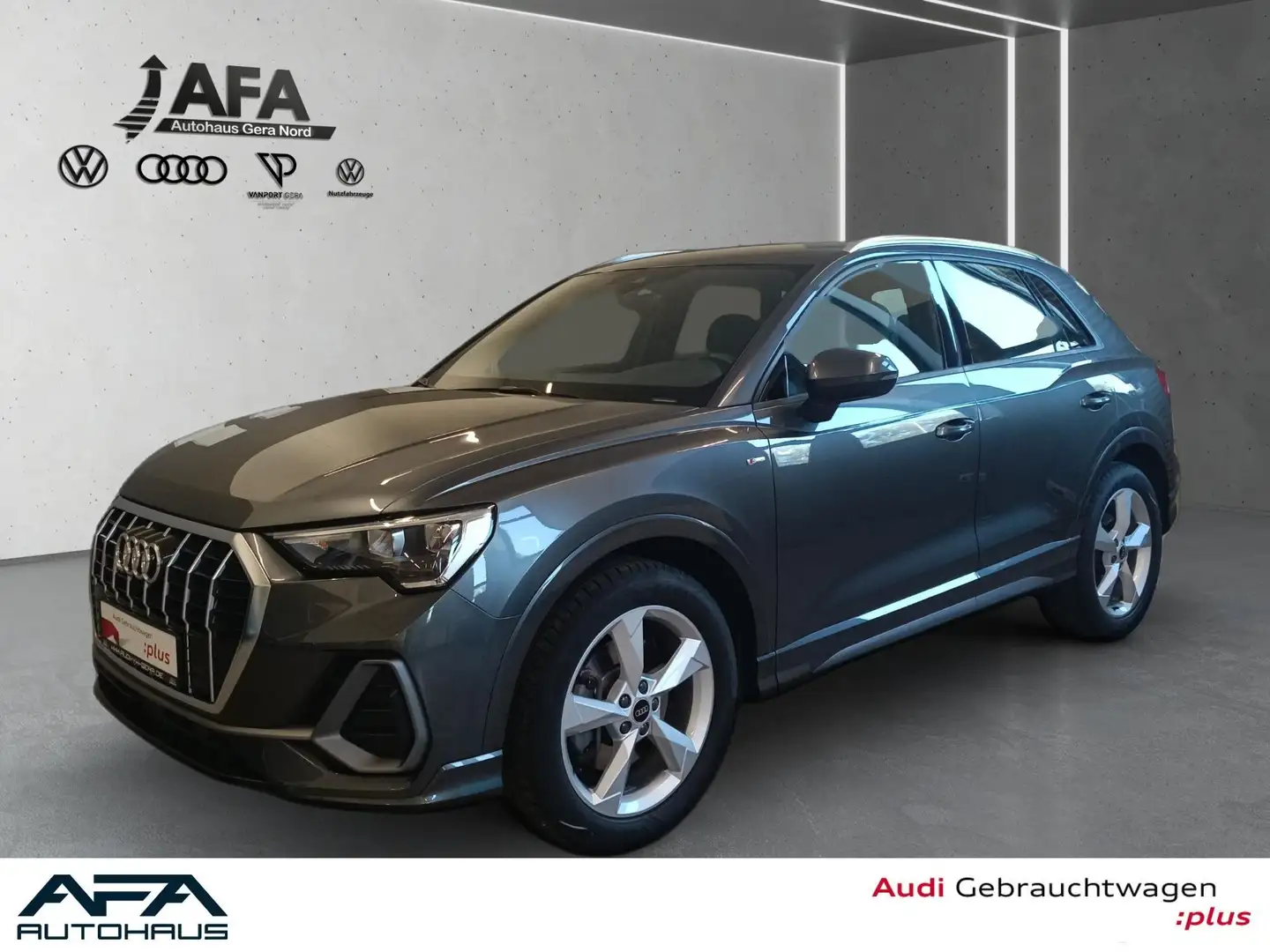 Audi Q3 40 TFSI qu. S tronic 2x S-Line*Nav+*VC*19Zoll Grijs - 1