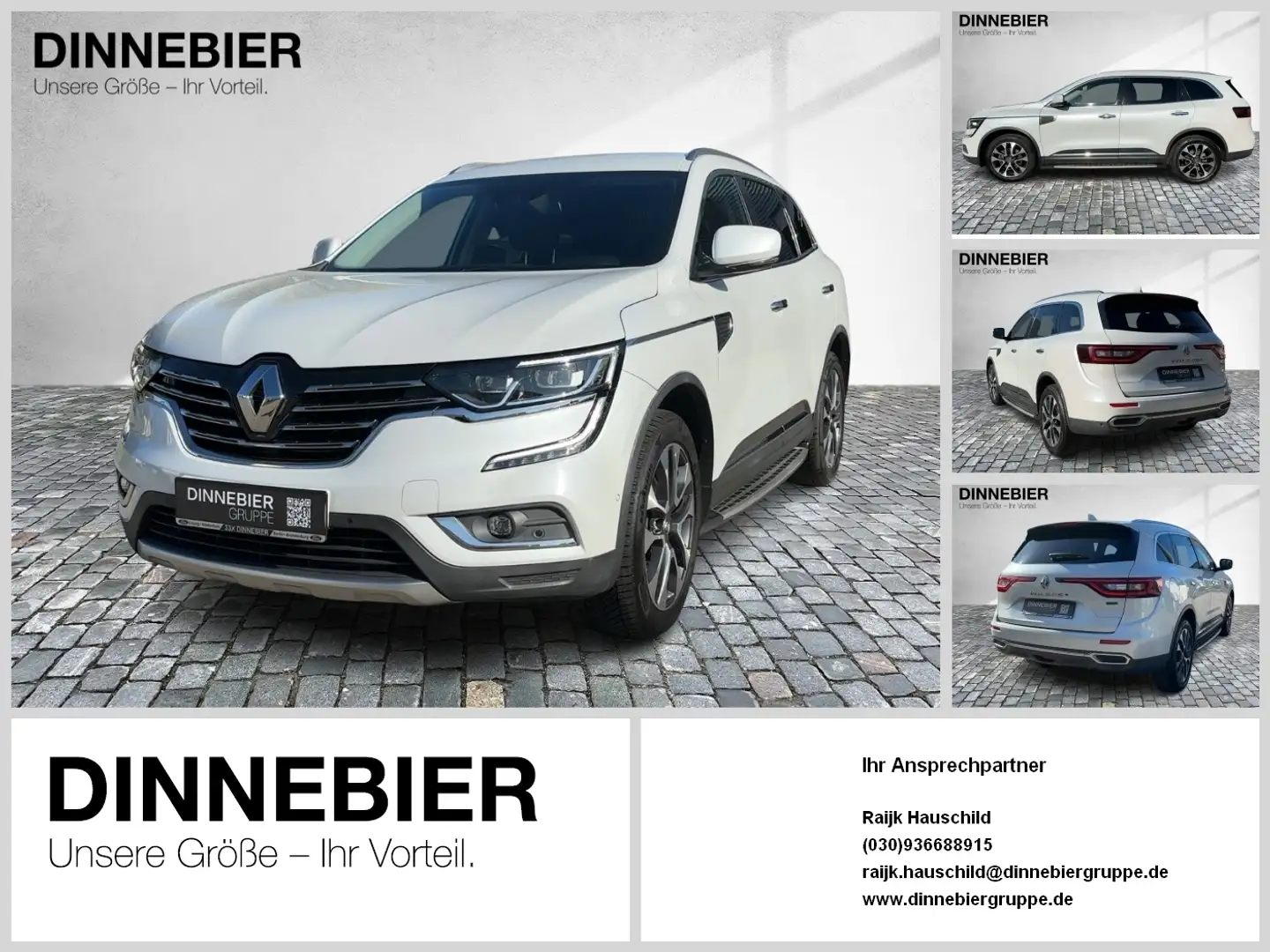 Renault Koleos Intens 4x4 FLA SpurH Blanc - 1