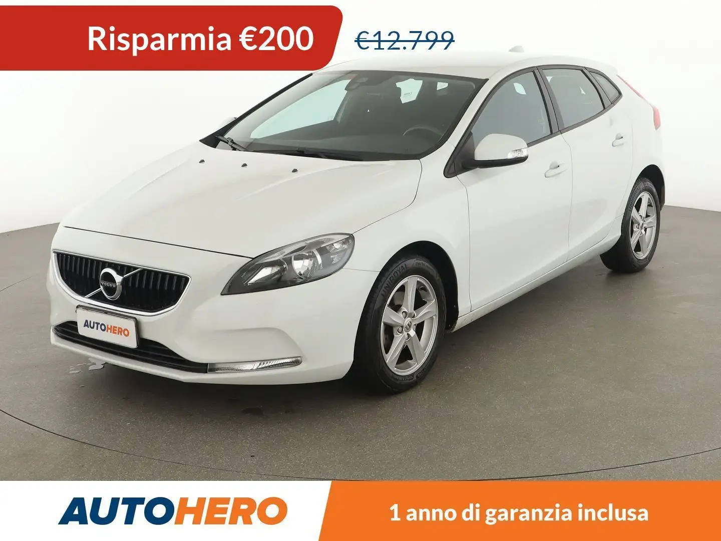 Volvo V40 2.0 D2 Kinetic Bianco - 1