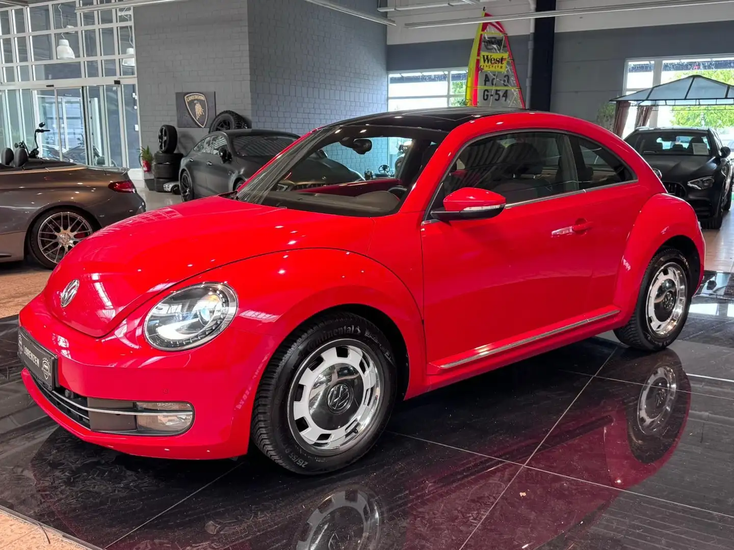Volkswagen Beetle Lim. Design LED/BiXenon Pano Tempo PDC Rot - 1