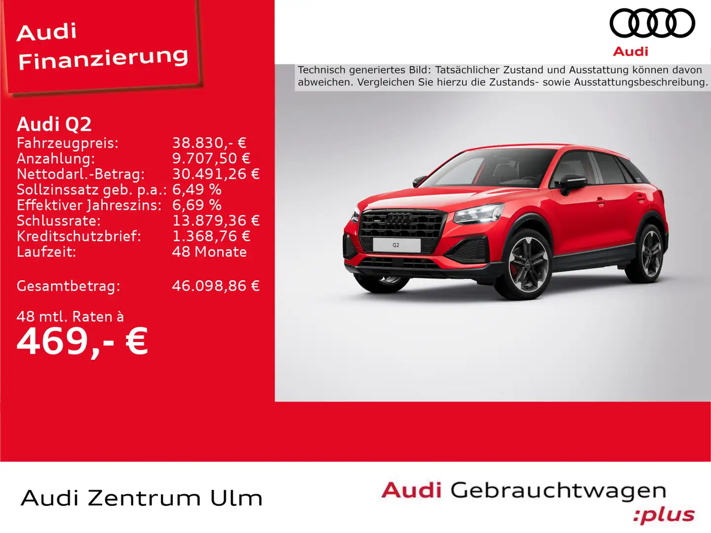 Audi Q2 S-Line Black 35 TDI qu AHK MATRIX NAVI RFK Rot - 1
