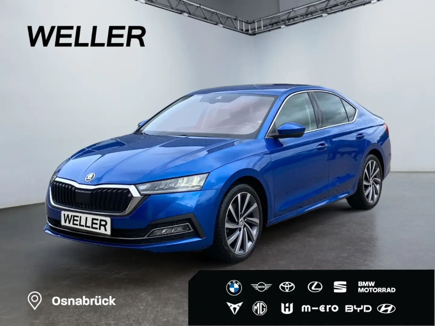 Skoda Octavia 2.0 TDI DSG Style *AHK*Leder*HUD*DCC*CAM* Blauw - 1