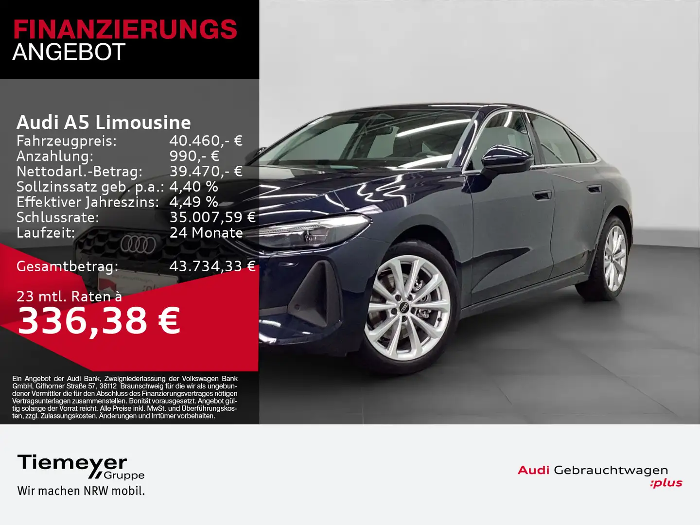 Audi A5 TFSI Q LM18 KAMERA AUDI-SOUND SPORT Blau - 1