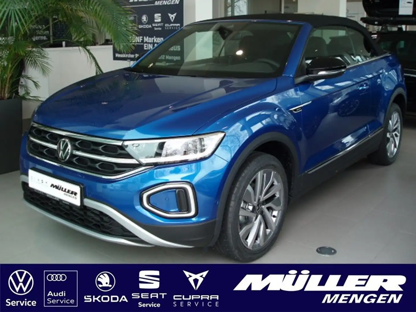 Volkswagen T-Roc Cabriolet Move 1,5 TSI DSG KAMERA/NAVI/LED Bleu - 1