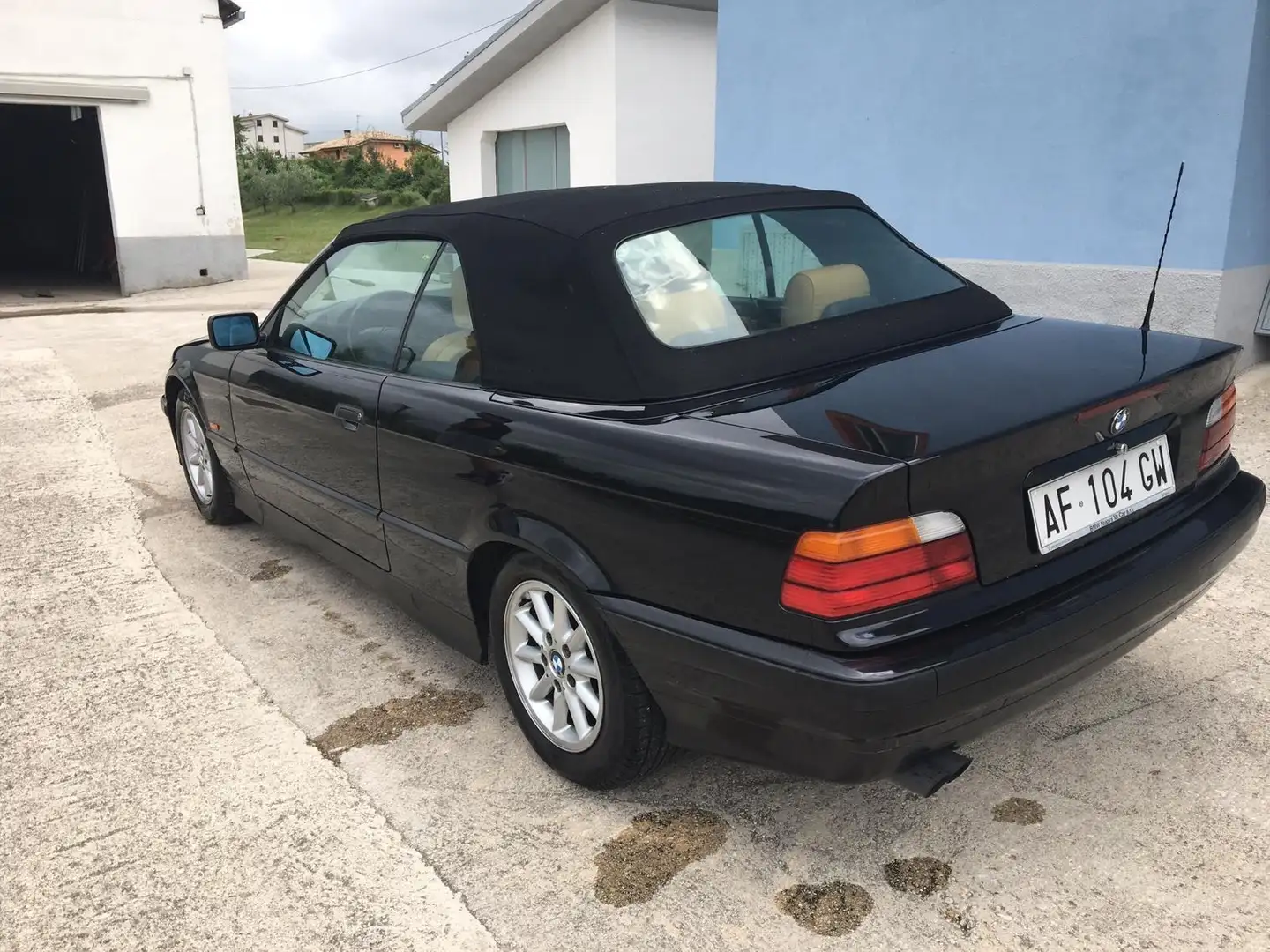 BMW 320 320i Cabrio Hard Top TARGA ORO ASI Negru - 2