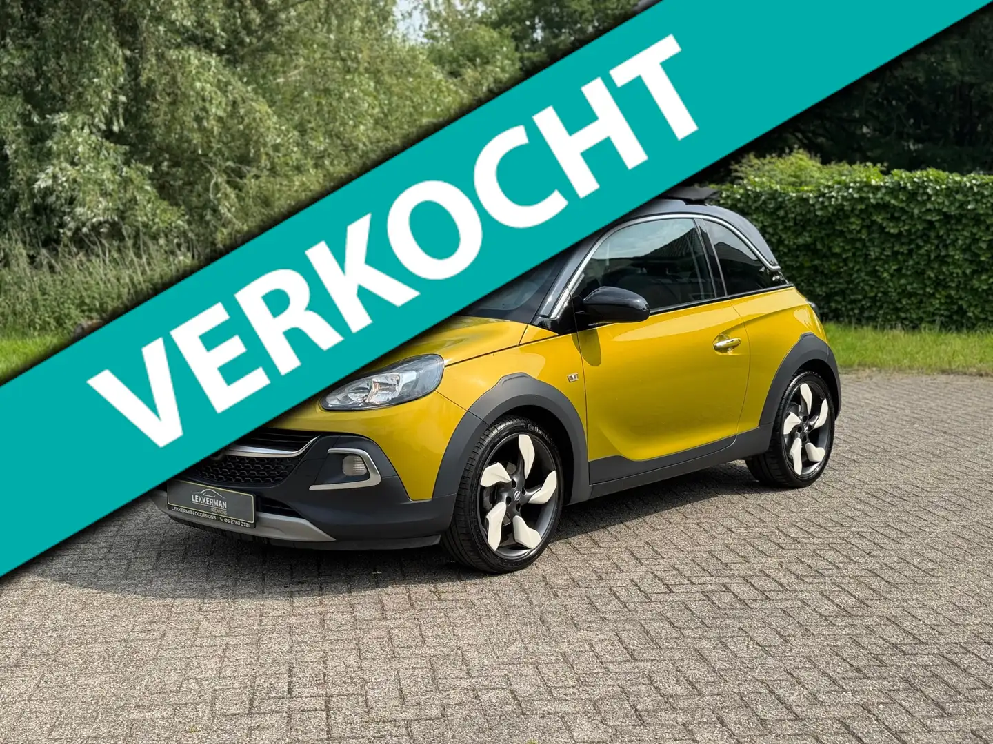 Opel Adam 1.4 TURBO ROCKS SCHUIFDAK I CRUISE I STOELVERW NWE Groen - 1