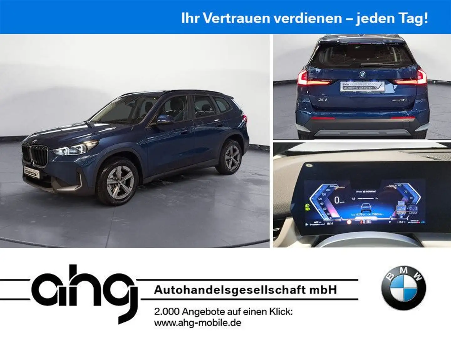 BMW X1 sDrive18d Navi Klima PDC Kamera Sitzheizung K Blauw - 1