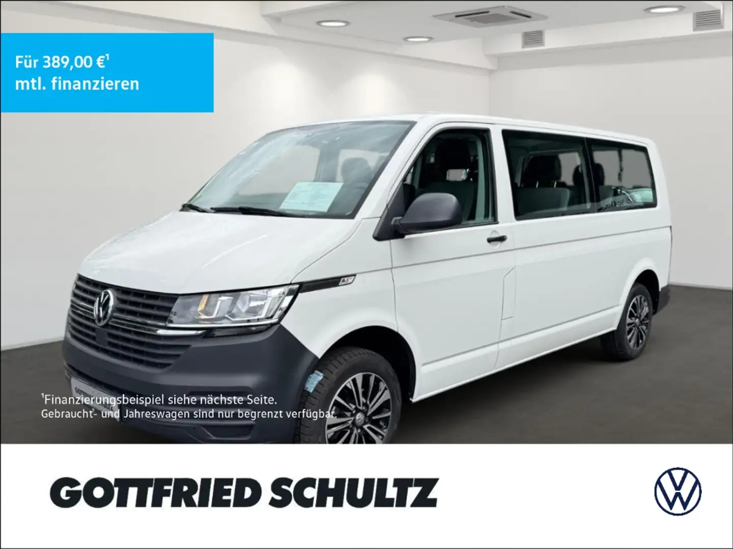 Volkswagen T6.1 Kombi 2.0 TDI LR AHK PDC KLIMA ZV E-FENSTER Weiß - 1