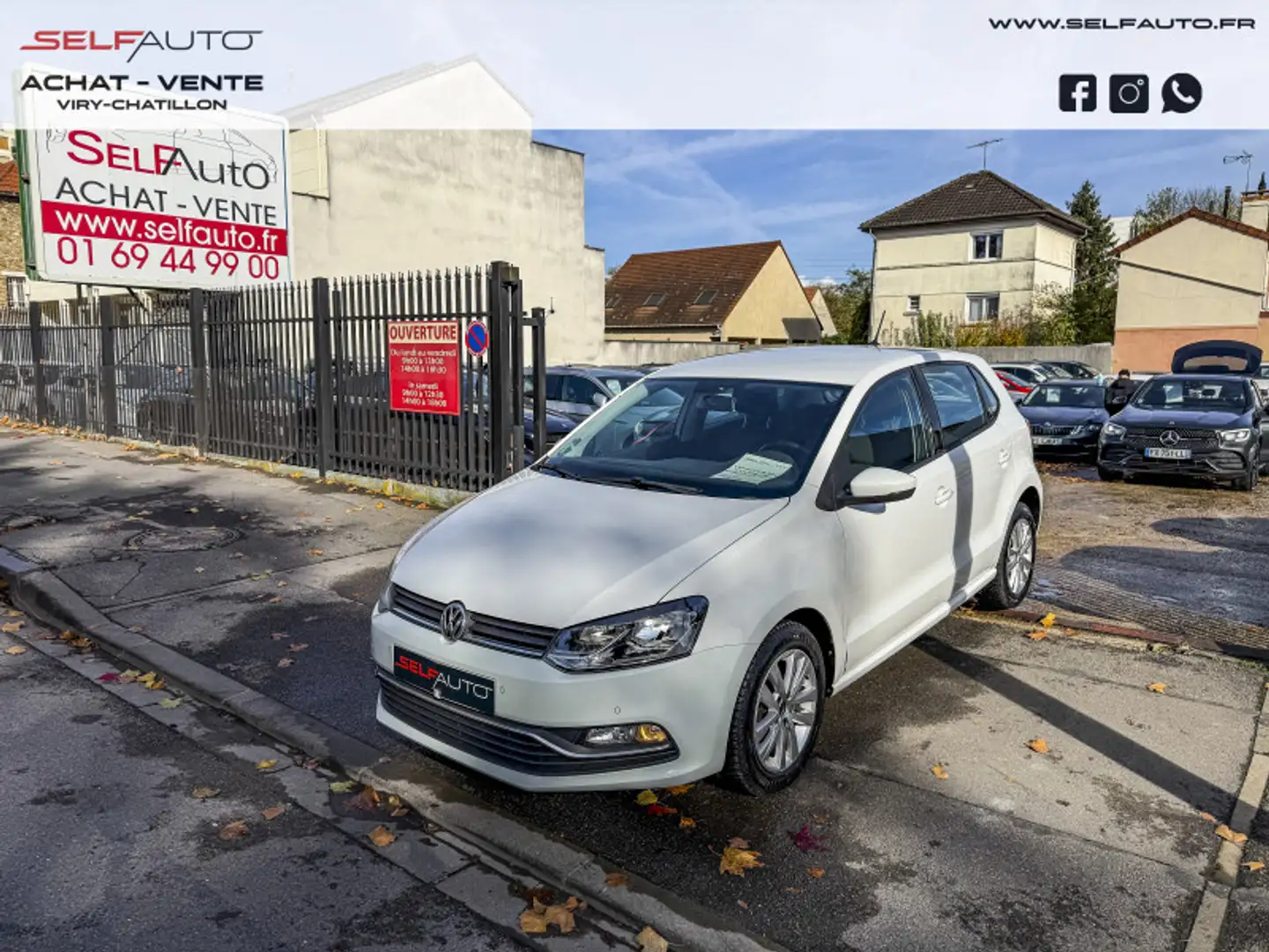 Volkswagen Polo 1.4 TDI 90CH BLUEMOTION TECHNOLOGY CONFORTLINE BUSINESS 5P Blanc - 1