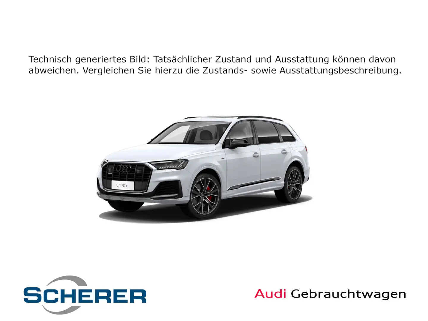 Audi Q7 SUV TFSI e S line S line 60 TFSI e quattro 34 Weiß - 1